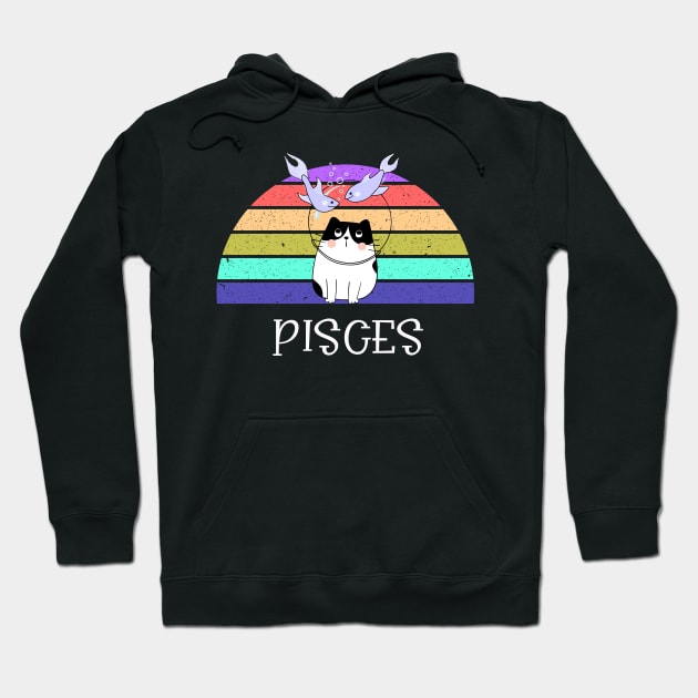 Cat Horoscope Pisces Hoodie by kooicat